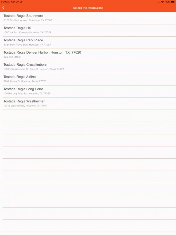 Tostada Regia iPad  スクリーンショット