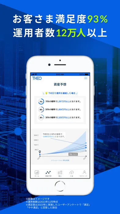 THEO[テオ] ロボアドバイザーでおまかせ資産運用 Screenshots