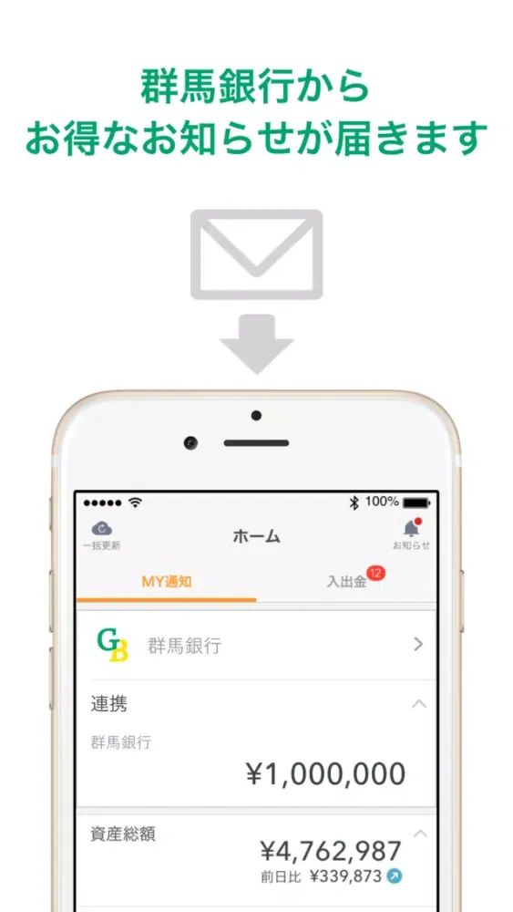 マネーフォワード for 群馬銀行应用截图