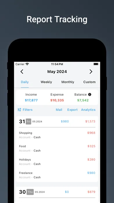 Captures d'écran de Money Manager: Budget Tracking