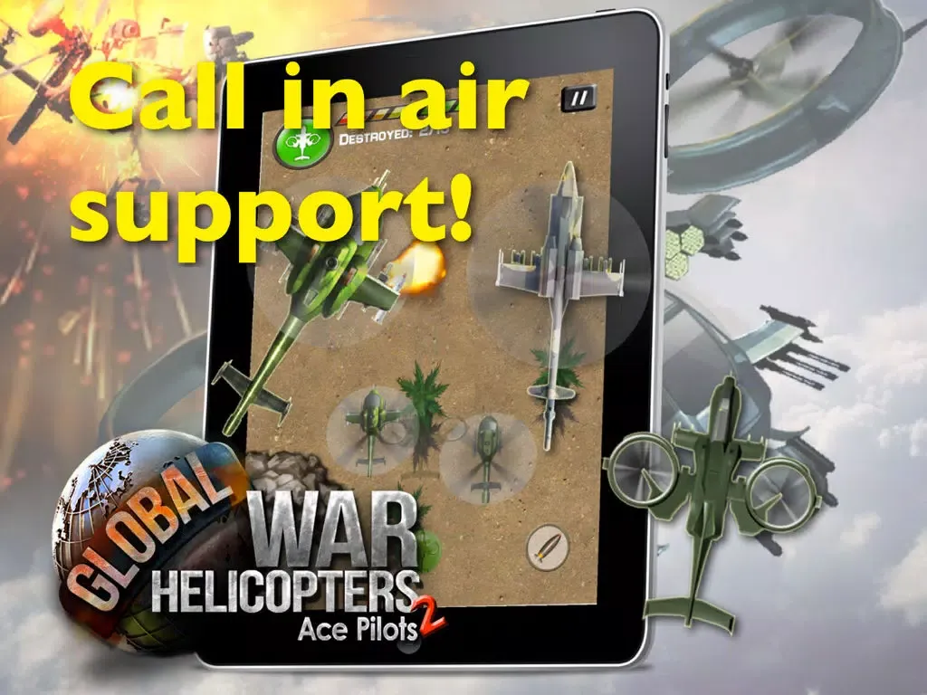 Скриншоты Ace Pilots: Global War Helicopters HD iPad 
