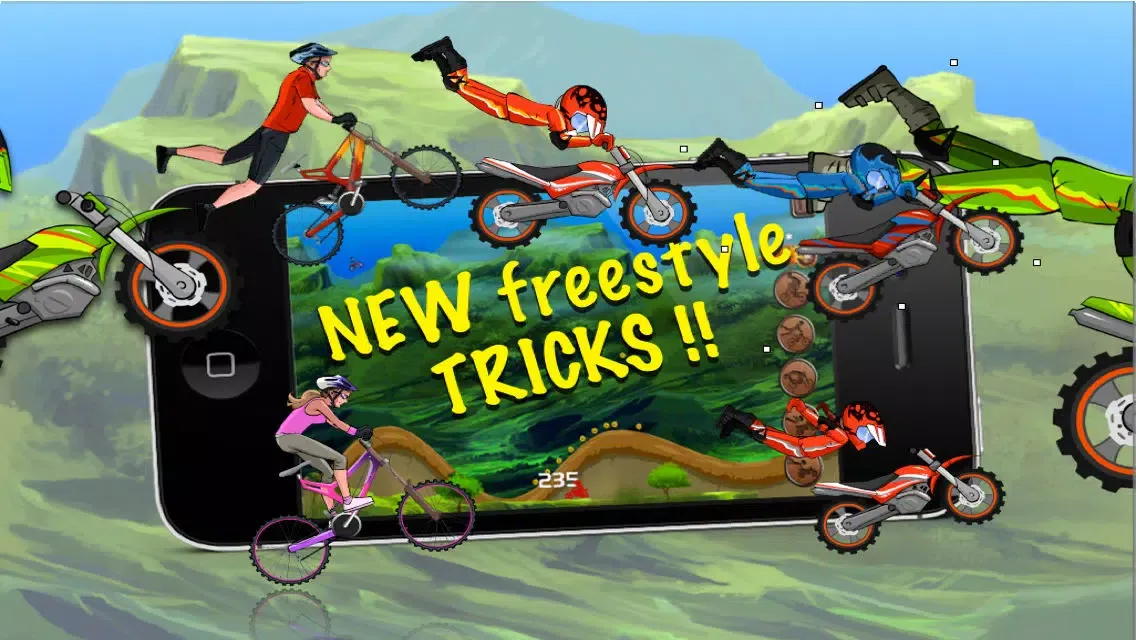 Capturas de tela do Amazon Bike Race - Mad Mountain Trails Multiplayer racing game