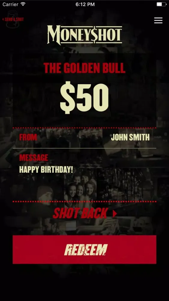 MoneyShot - Buy drinks for friends應用截圖