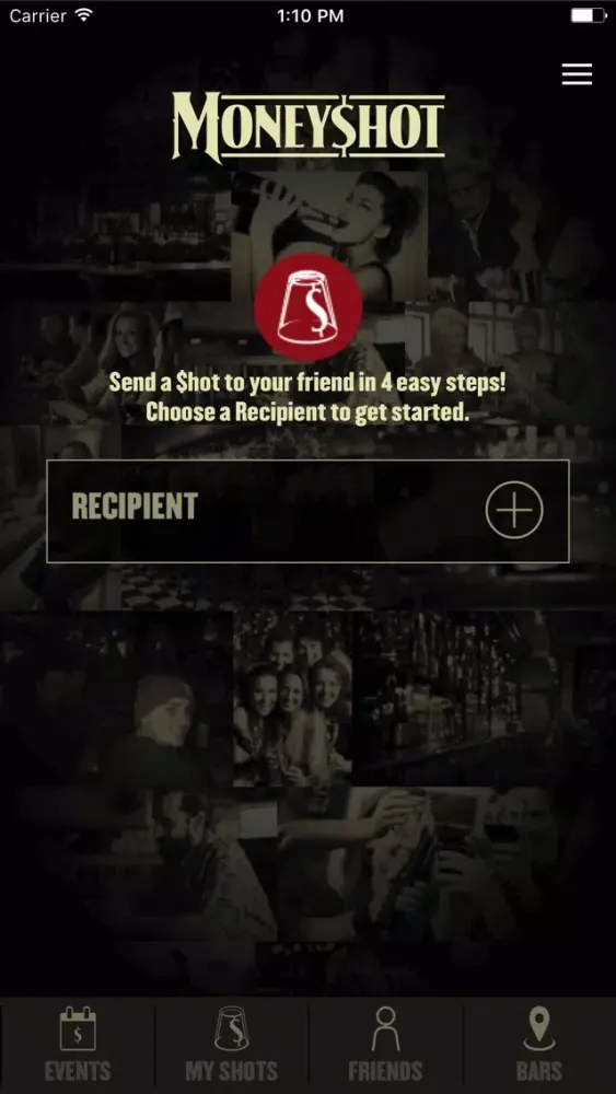 MoneyShot - Buy drinks for friends應用截圖