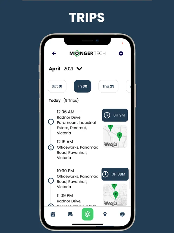 Monger Tracker iPad  Screenshots