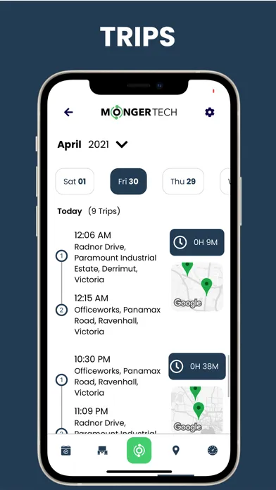 Monger Tracker Screenshots