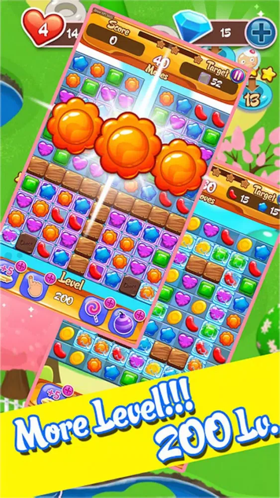 Tangkapan layar Candy Garden Blitz - Connect sweet fruits line & link sugar and jelly for Family And Friends