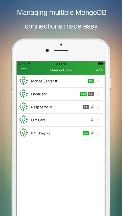 MongoLime - manage databases 스크린샷