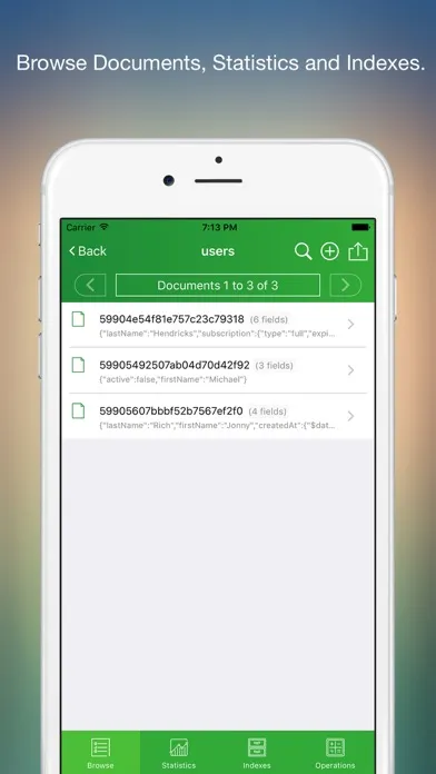 MongoLime - manage databases 스크린샷