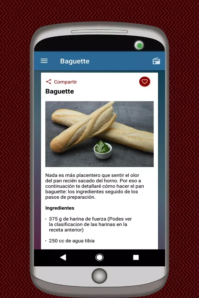 Recetas de Panaderia سکرین شاٹس
