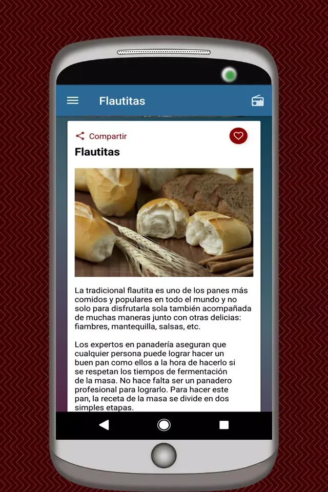 Recetas de Panaderia سکرین شاٹس
