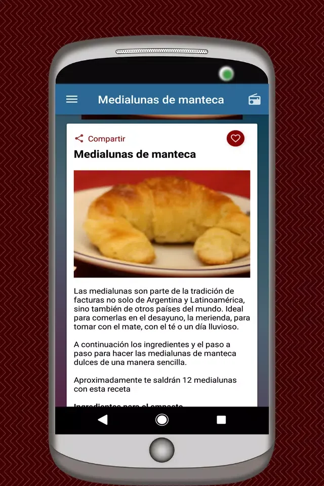 Recetas de Panaderia سکرین شاٹس