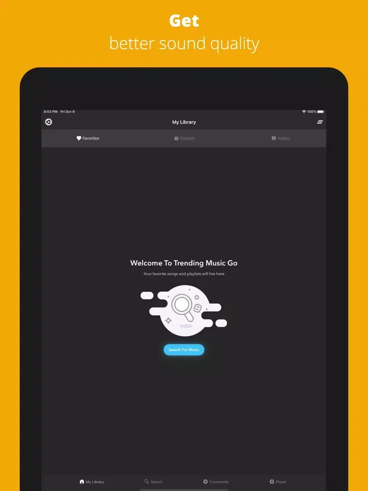Music DL: MP3 Player iPad  स्क्रीनशॉट