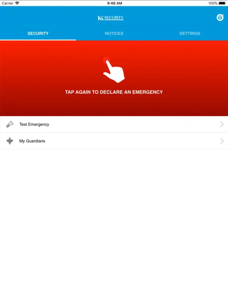 Captures d'écran de KK Security Group iPad 