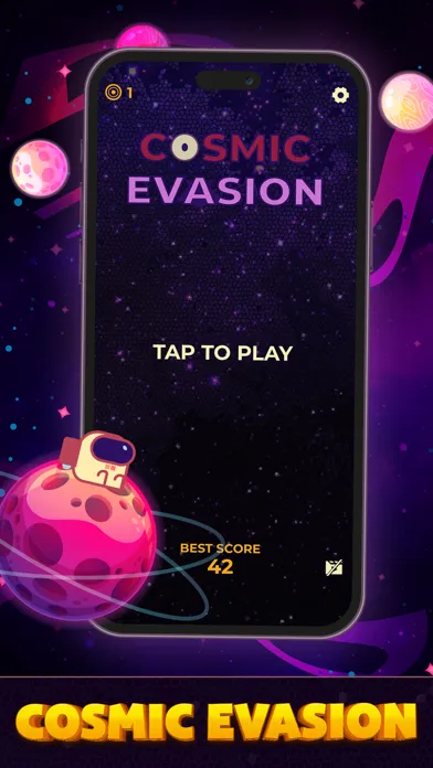 Capturas de tela do Cosmic Evasion
