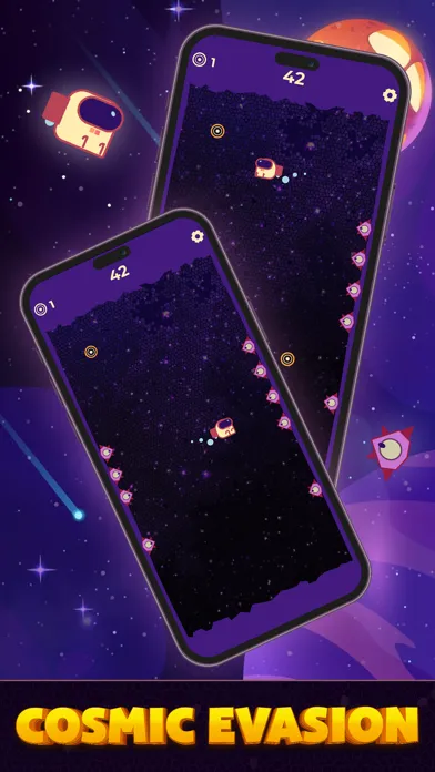 Capturas de tela do Cosmic Evasion