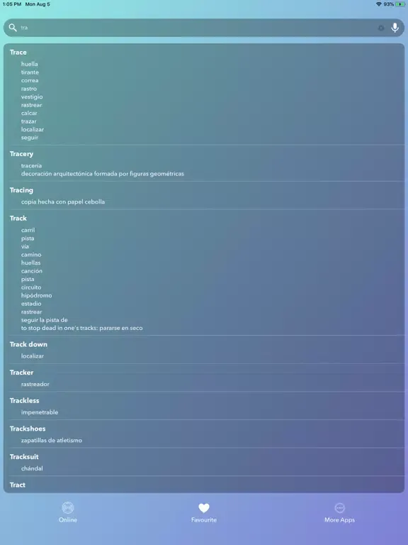 English To Espanol Translator. iPad  스크린샷