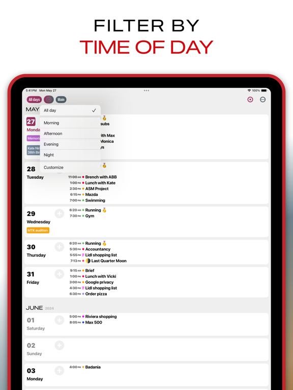 Скриншоты NuCal Calendar Planner iPad 