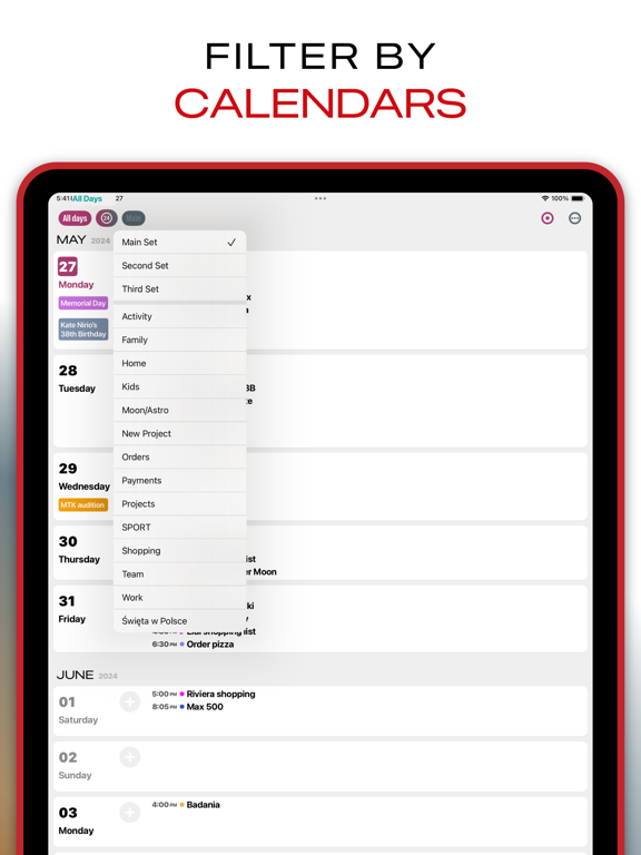 Скриншоты NuCal Calendar Planner iPad 