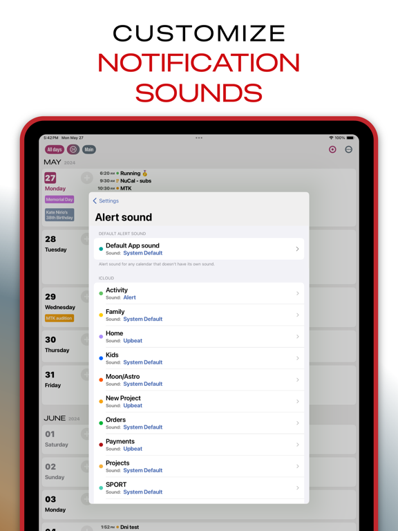 Скриншоты NuCal Calendar Planner iPad 