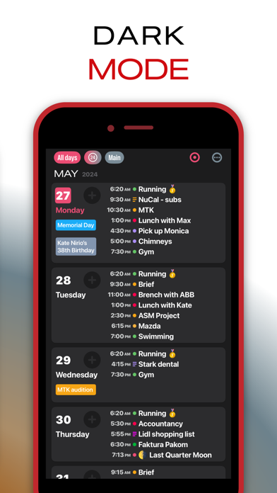 Скриншоты NuCal Calendar Planner