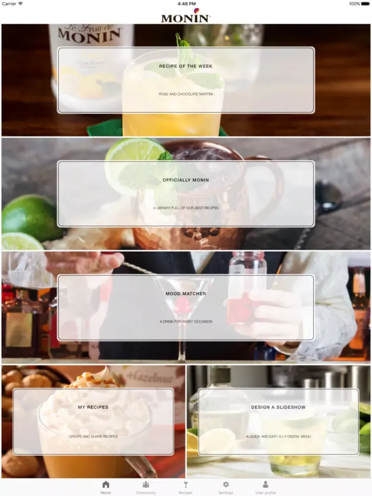 MONIN Inspiration iPad  Screenshots