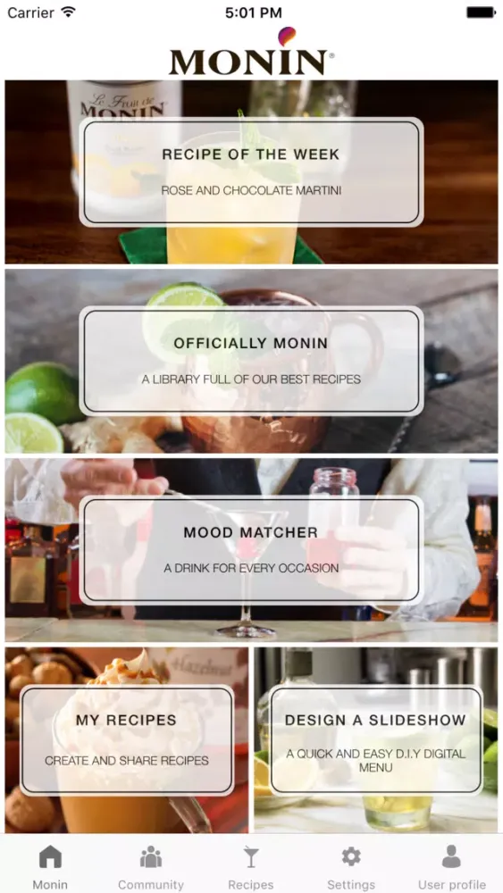 MONIN Inspiration Screenshots