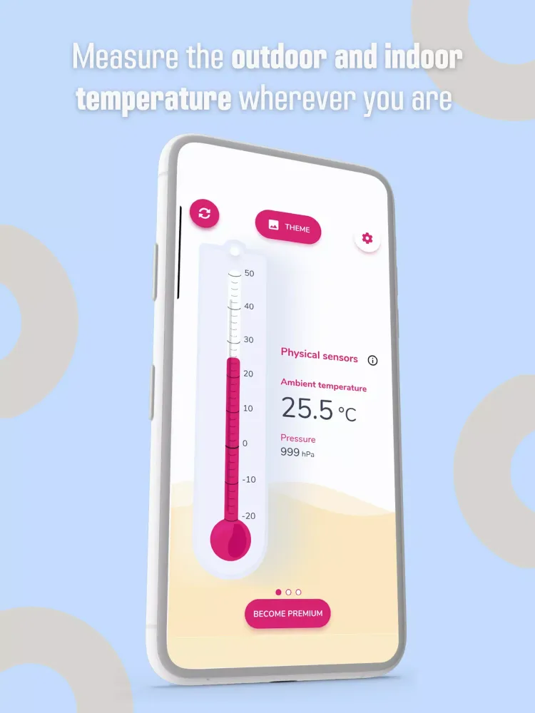 Capturas de pantalla de Indoor/Outdoor Thermometer