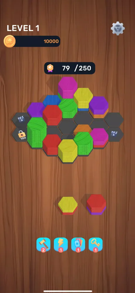 Sort Hexa Stacks Ekran Görüntüleri