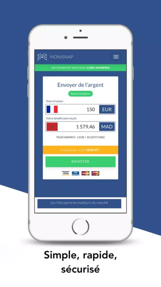 Capturas de pantalla de Monisnap Envoi d'Argent