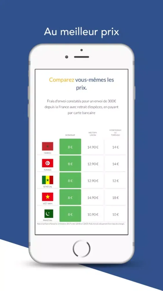 Capturas de pantalla de Monisnap Envoi d'Argent