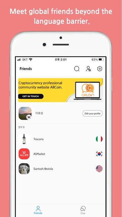 Screenshot di LingoChat