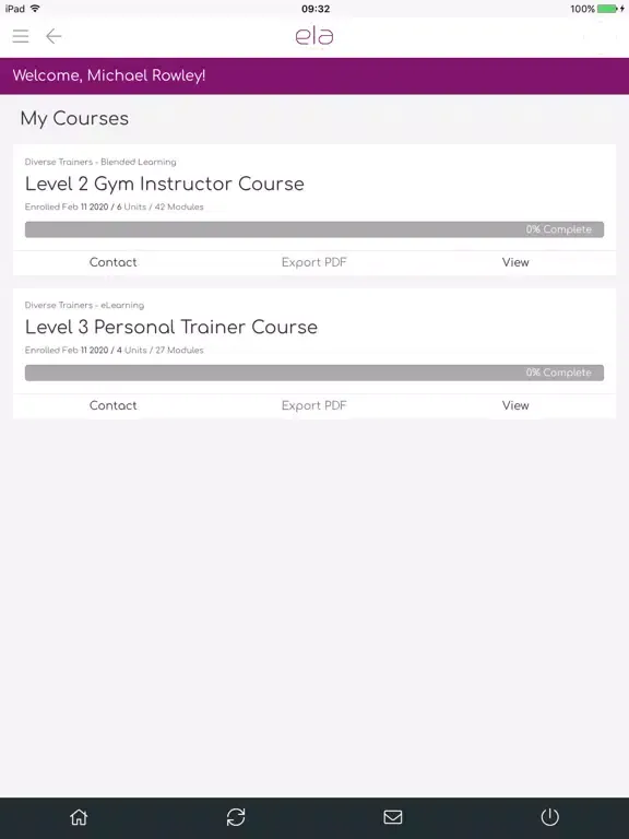 Скриншоты ELA eLearning (Student App) iPad 