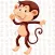 Animated Monkey: Chat Stickers