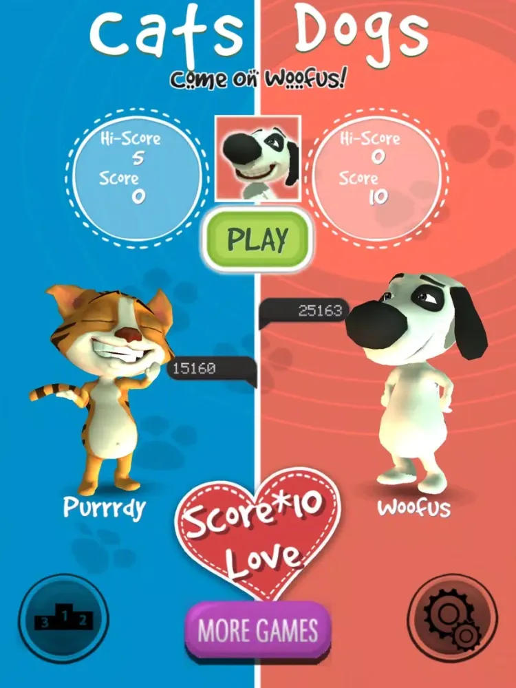 Versus: Cats and Dogs iPad  Screenshots