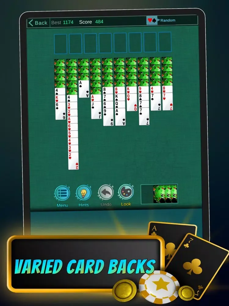 Capturas de tela do Spider Solitaire Legend iPad 