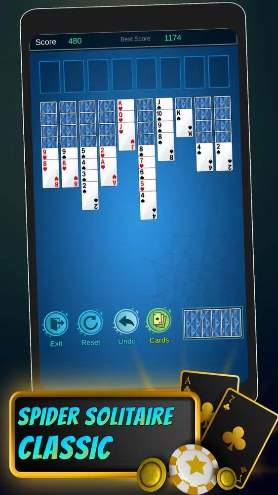 Capturas de tela do Spider Solitaire Legend