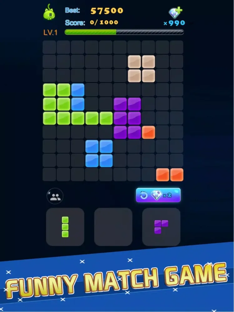 Tile Match Casual! - Free block game! iPad 应用截图