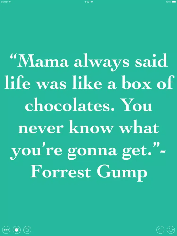 Tangkapan layar Movie Quotes - The Best Quotes iPad 