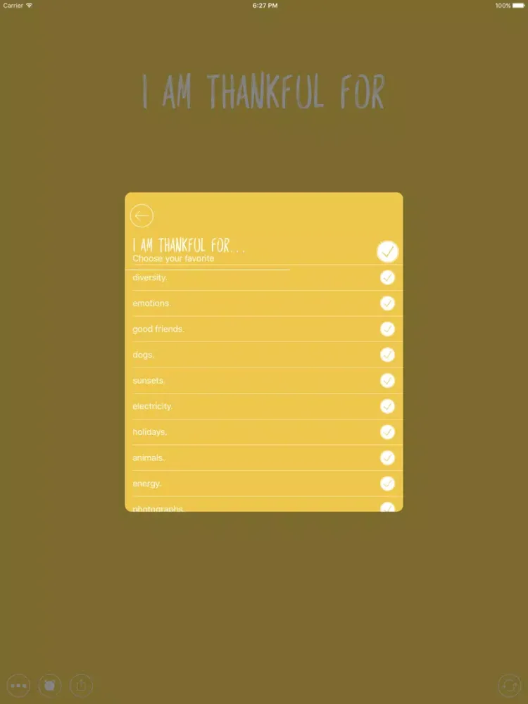 Tangkapan skrin Thankful for - Gratitude Diary iPad 