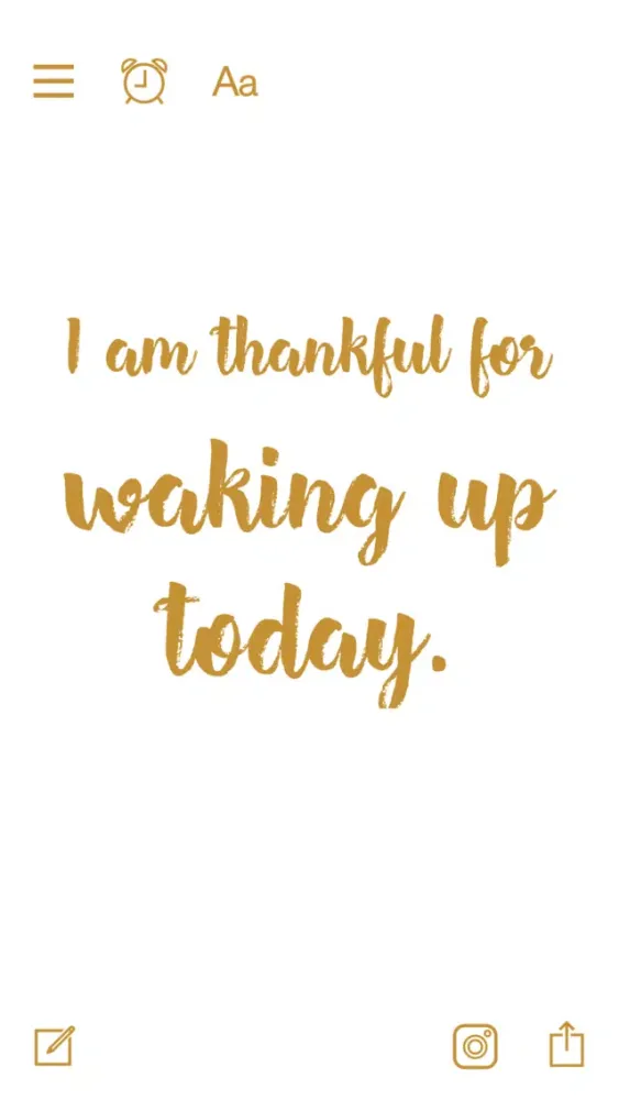 Tangkapan skrin Thankful for - Gratitude Diary