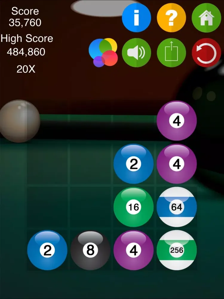 Tangkapan layar 2048 Thema iPad 