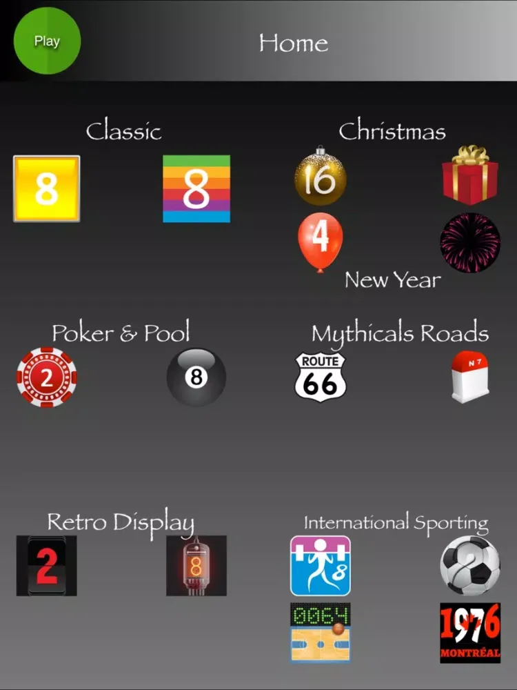 Tangkapan layar 2048 Thema iPad 