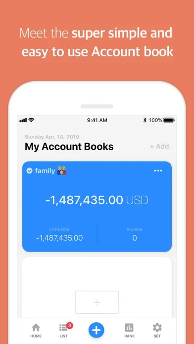 Capturas de tela do Tag AccountBook - Manage money