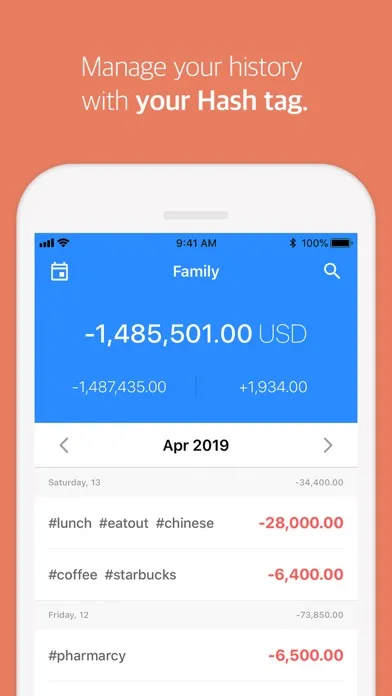 Capturas de tela do Tag AccountBook - Manage money