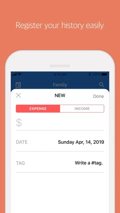 Capturas de tela do Tag AccountBook - Manage money
