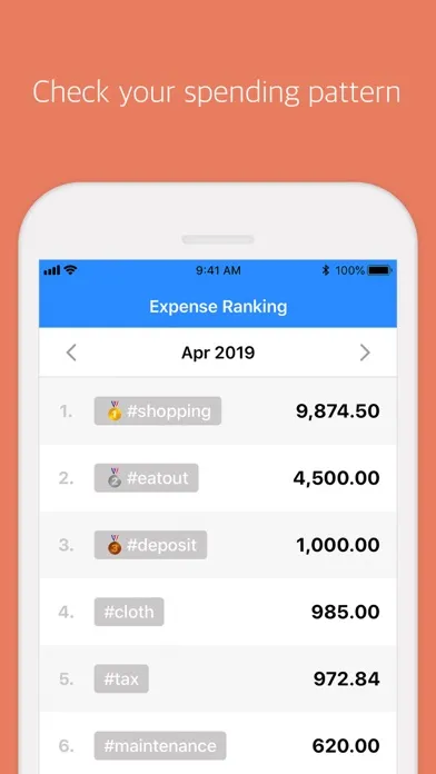 Capturas de tela do Tag AccountBook - Manage money