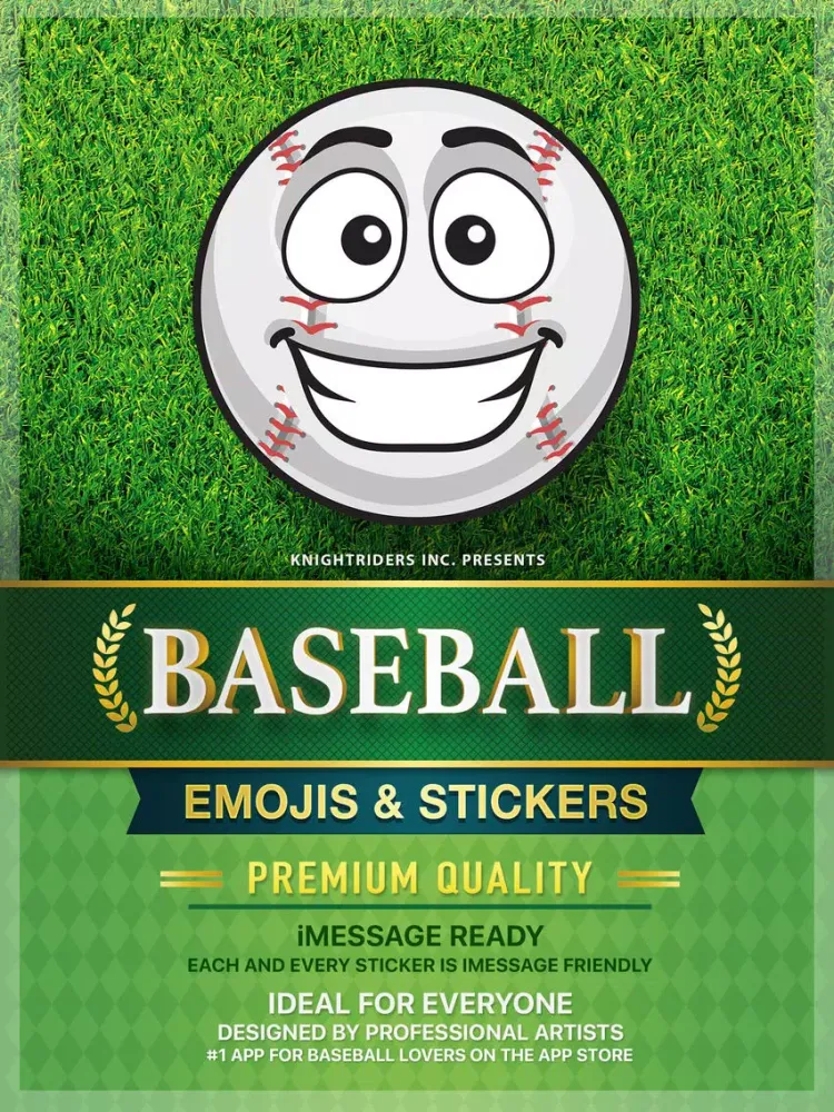 BaseMoji - baseball softball emoji & stickers app iPad  スクリーンショット