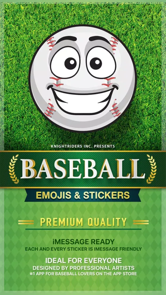BaseMoji - baseball softball emoji & stickers app スクリーンショット