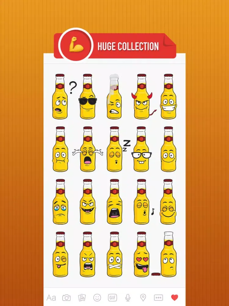 Capturas de pantalla de BeerMoji - beer stickers and emoji keyboard app iPad 